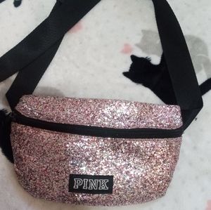 PINK Victoria’s Secret Belt Bag Fannie Pack Crossbody  Glitter.